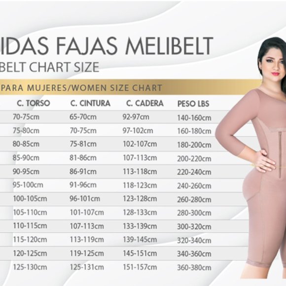 Plus Size Fajas Melibelt 2016 Paula Post-Surgical Garment Size 4XL - Picture 3 of 8